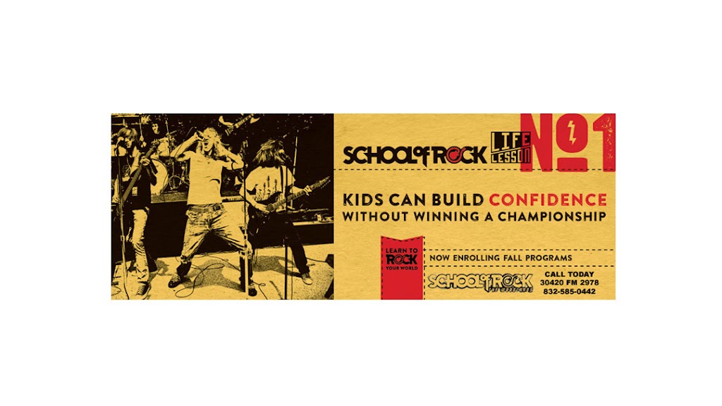 School of Rock | 30420 FM2978 Suite 440, The Woodlands, TX 77354, USA | Phone: (832) 585-0442