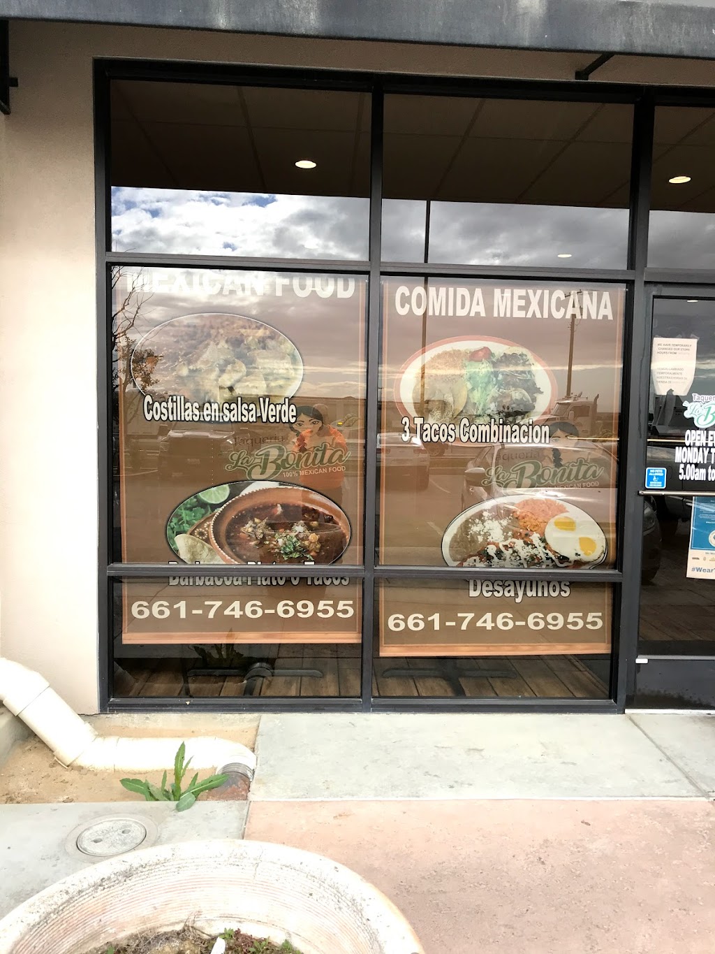 Taqueria La Bonita | 1150 E Lerdo Hwy suite e, Shafter, CA 93263, USA | Phone: (661) 746-6955