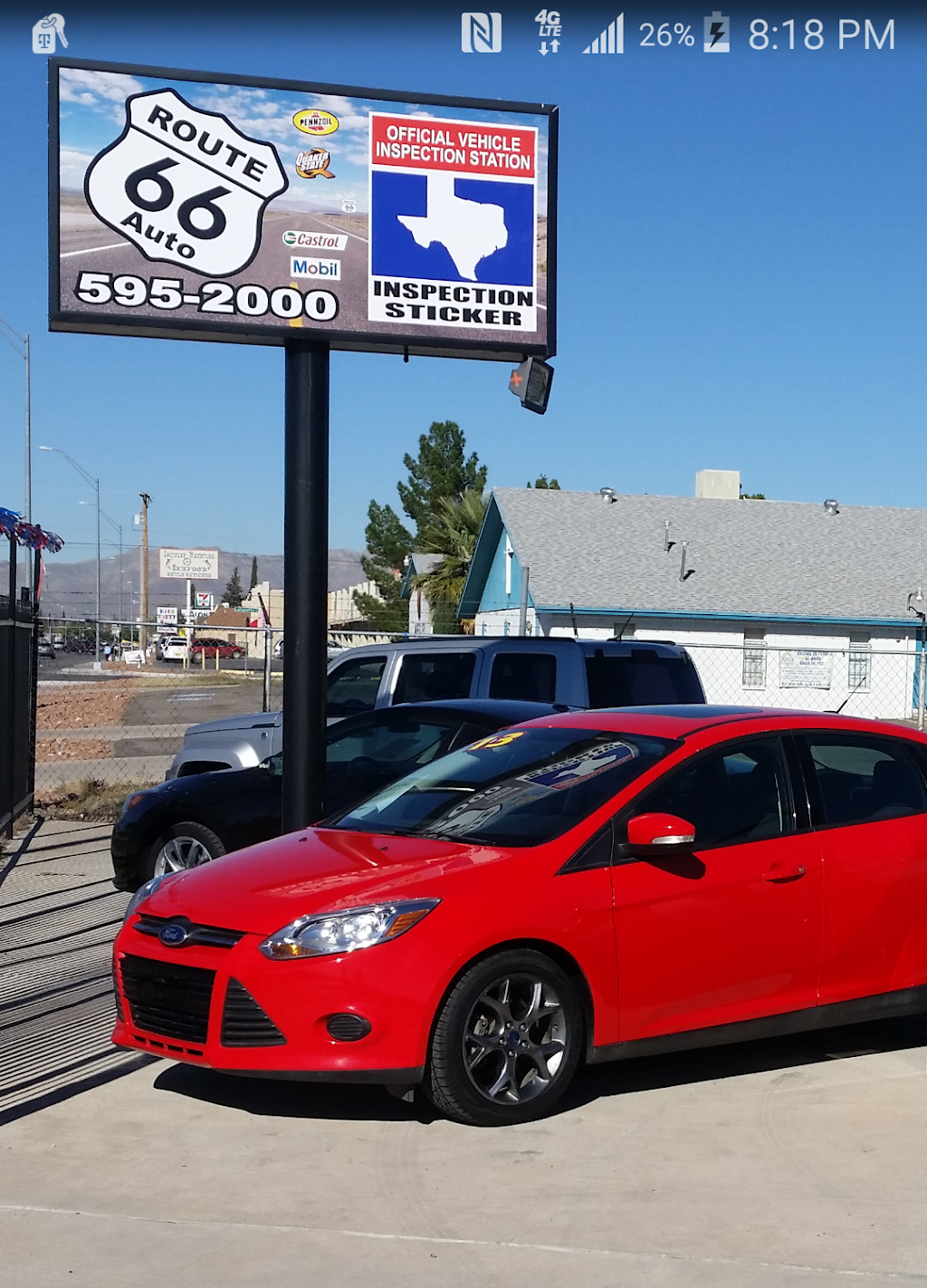 Route 66 Auto | 8021 N Loop Dr, El Paso, TX 79915, USA | Phone: (915) 595-2000