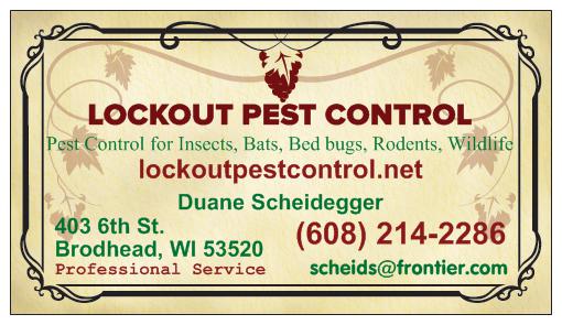 Lockout Pest Control | 403 6th St, Brodhead, WI 53520, USA | Phone: (608) 214-2286