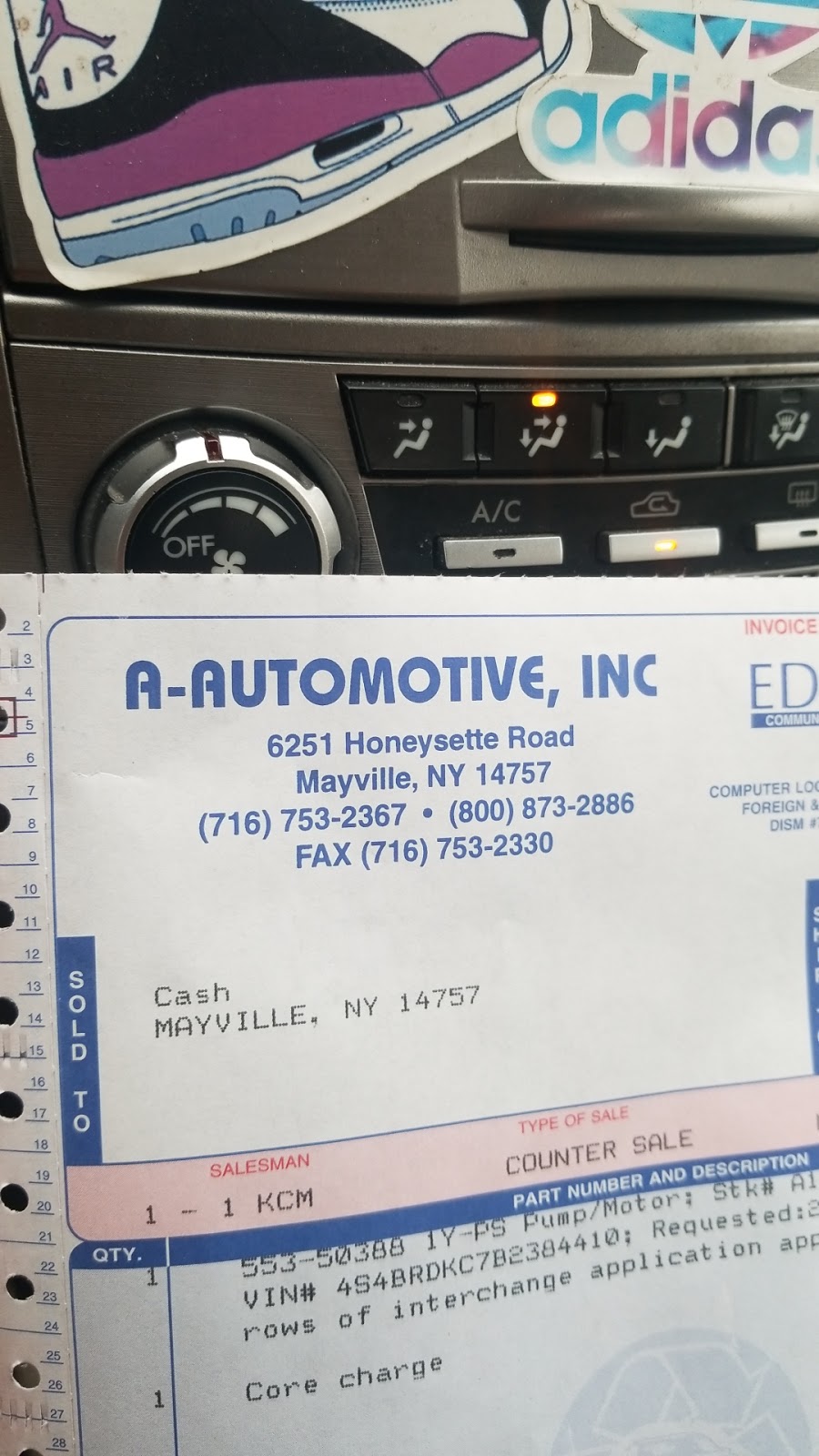 A Automotive Inc | 6251 Honeysette Rd, Mayville, NY 14757, USA | Phone: (716) 217-5993