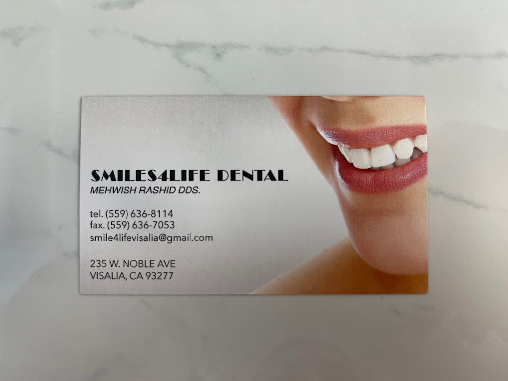 Dr Mehwish Rashid DDS Dental Corporation | 235 W Noble Ave, Visalia, CA 93277, USA | Phone: (559) 636-8114