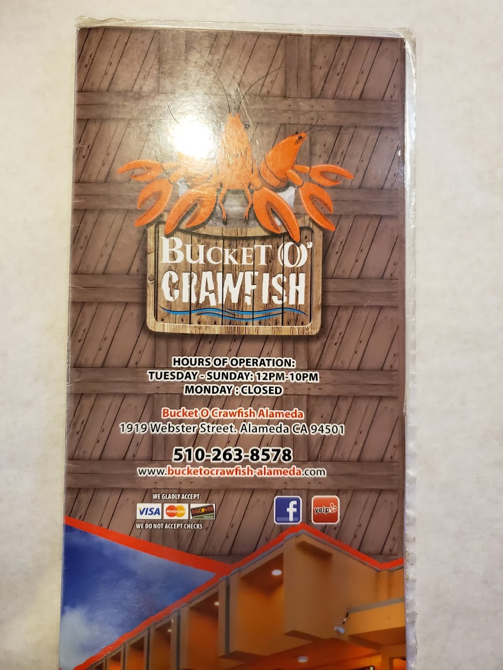 Bucket O' Crawfish 1919 ster St, Alameda, CA 94501, USA BusinessYab