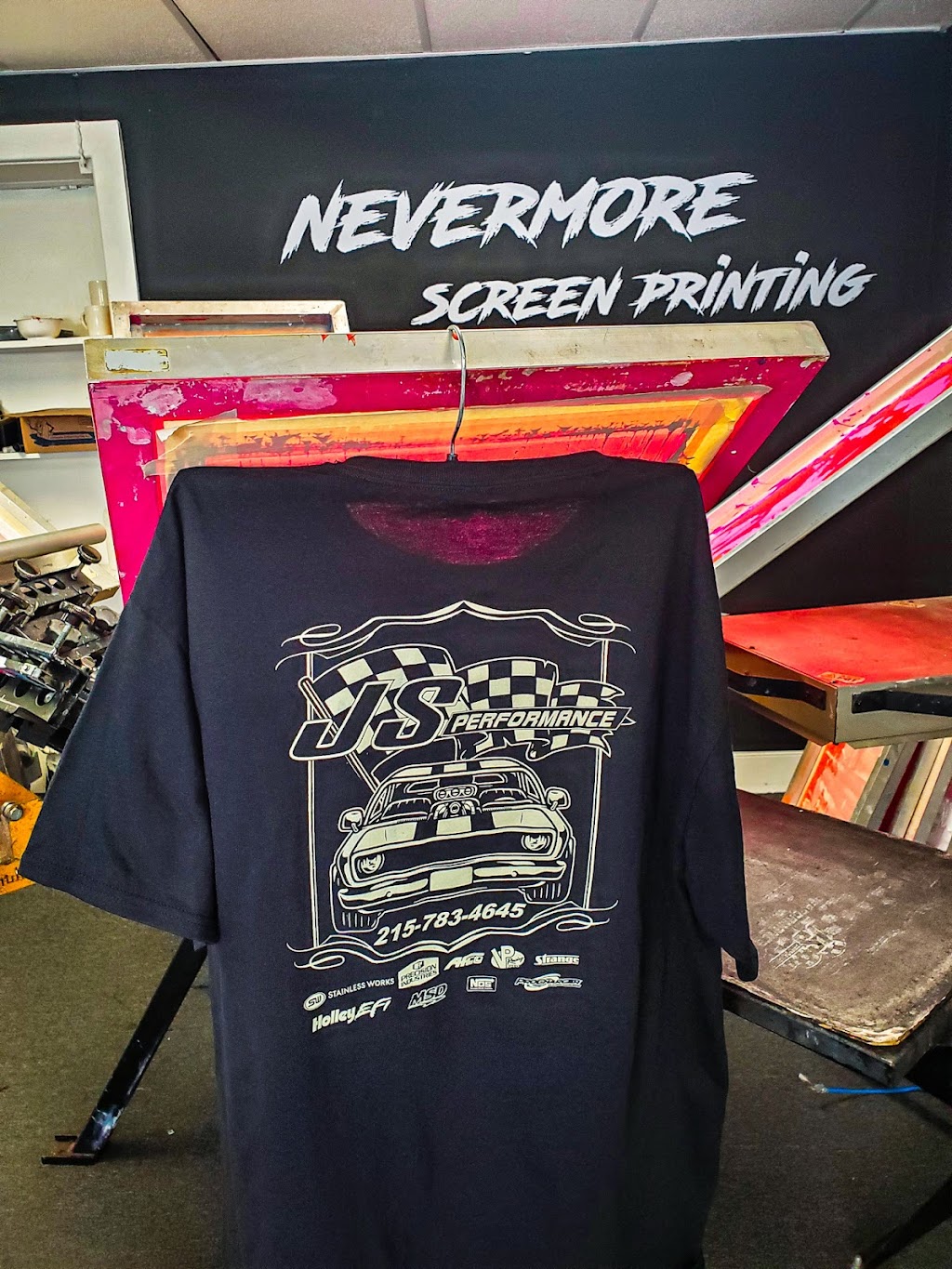 Nevermore screen printing | 206 reetz ave, Hulmeville Rd, Hulmeville, PA 19047, USA | Phone: (215) 550-1075