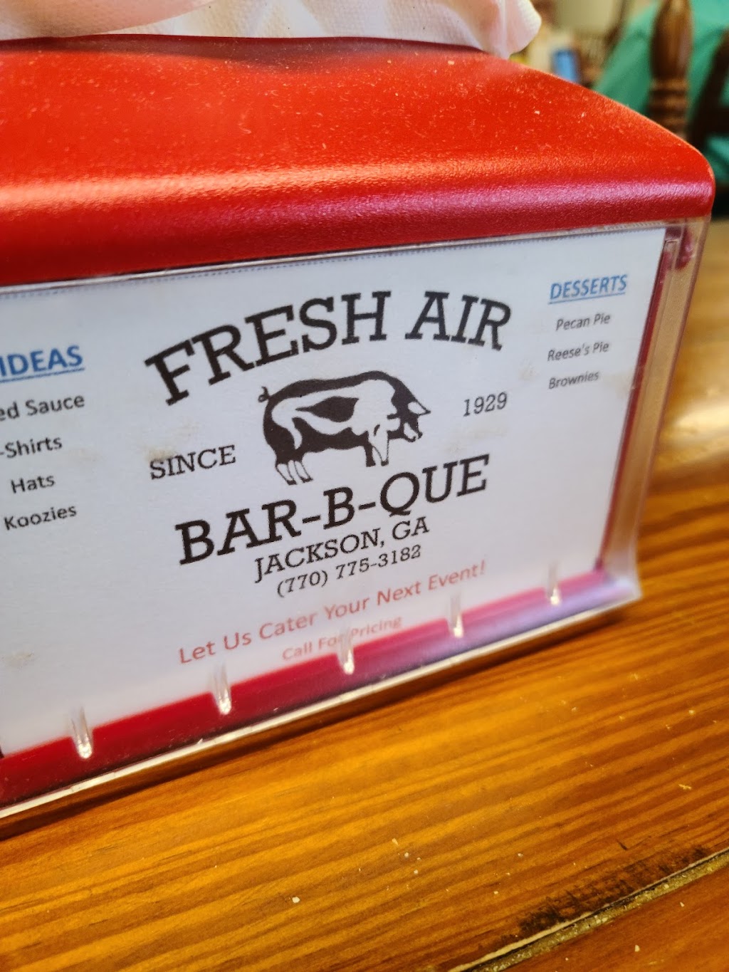 Fresh Air Barbecue | 1164 GA-42, Jackson, GA 30233, USA | Phone: (770) 775-3182