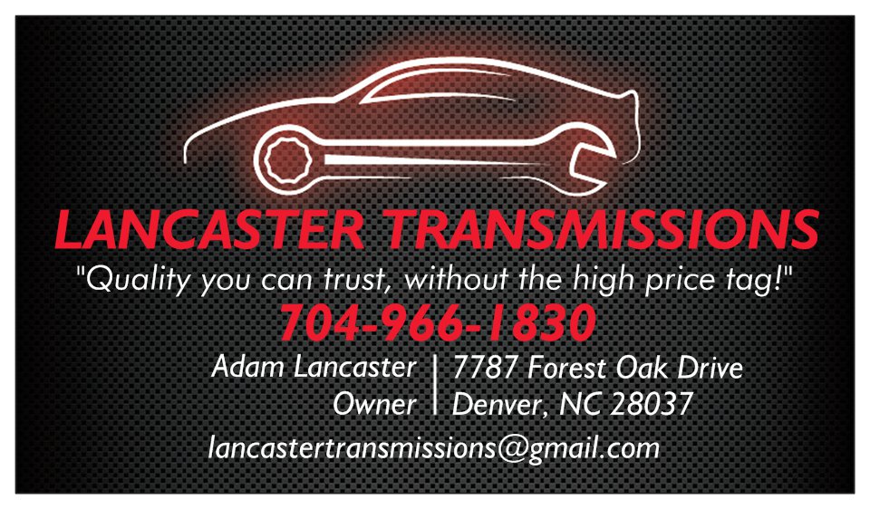 Lancaster Transmissions of Lake Norman | 7787 Forest Oak Dr, Denver, NC 28037, USA | Phone: (704) 966-1830