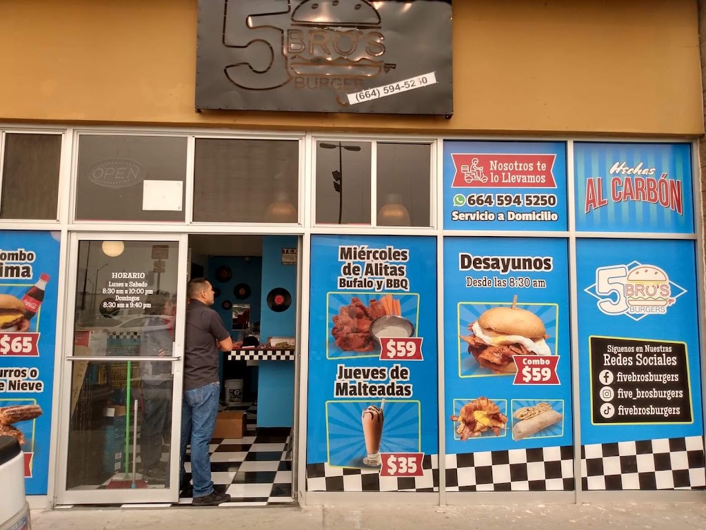 Five Bros Burgers | Baja Maq el Aguila, 22215 Tijuana, B.C., Mexico | Phone: 664 594 5250