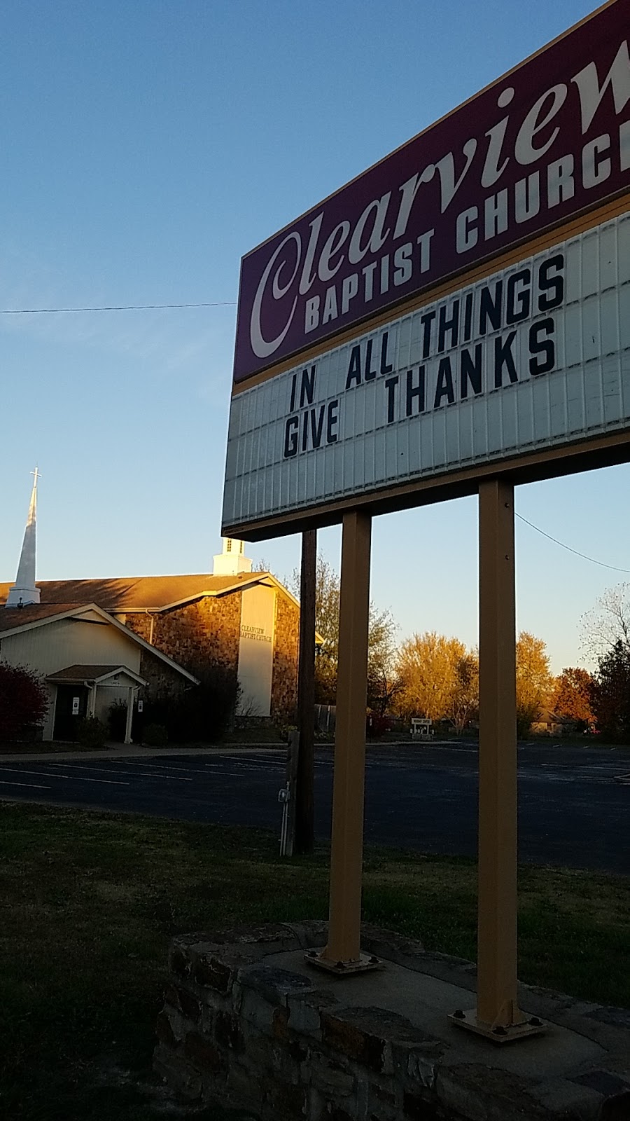 Clearview Baptist Church | 23003 E. Highway #51, Broken Arrow, OK 74014 | Phone: (918) 258-3858