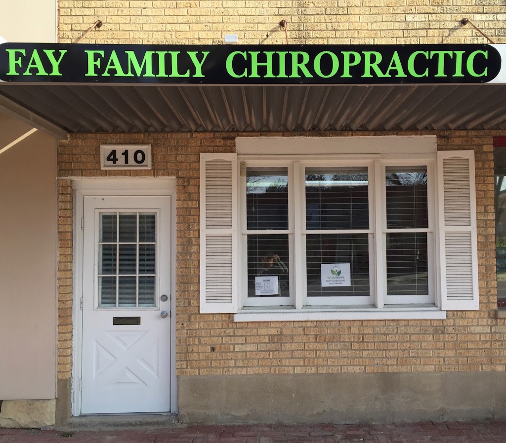 Fay Family Chiropractic | 410 E Main St, Marion, KS 66861, USA | Phone: (620) 381-2142