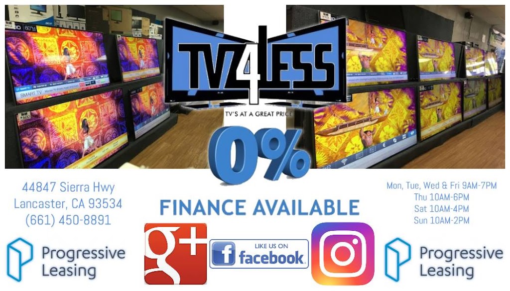 TVZ4LESS | 3477 W Devonshire Ave, Hemet, CA 92545, USA | Phone: (951) 282-7999