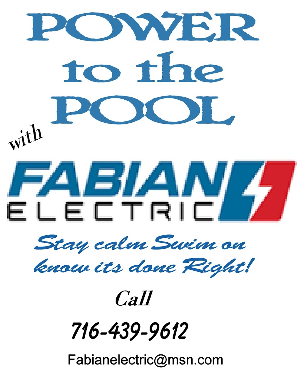 Fabian Electric | 4705 Mapleton Rd rear, Lockport, NY 14094, USA | Phone: (716) 439-9612