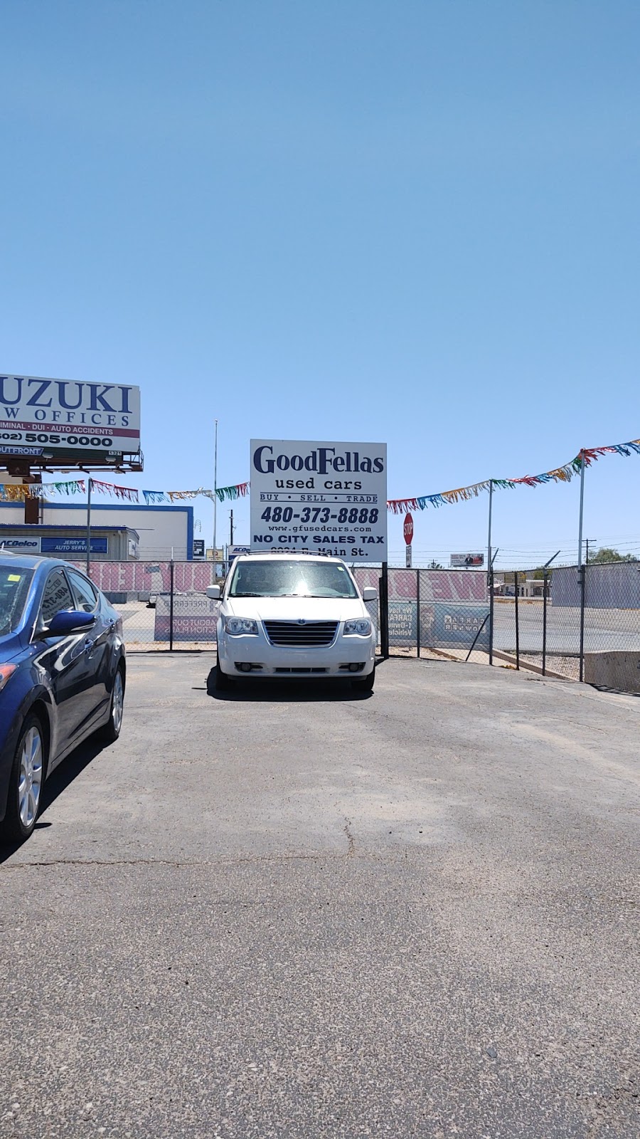 Goodfellas Used Cars | 8024 E Main St, Mesa, AZ 85207, USA | Phone: (480) 373-8888