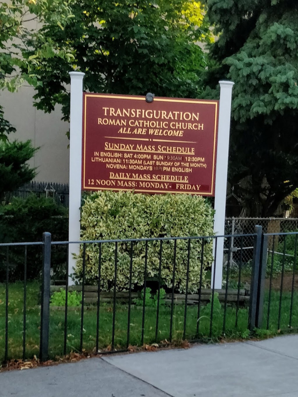 Transfiguration Roman Catholic | 64-25 Perry Ave, Queens, NY 11378, USA | Phone: (718) 326-2236