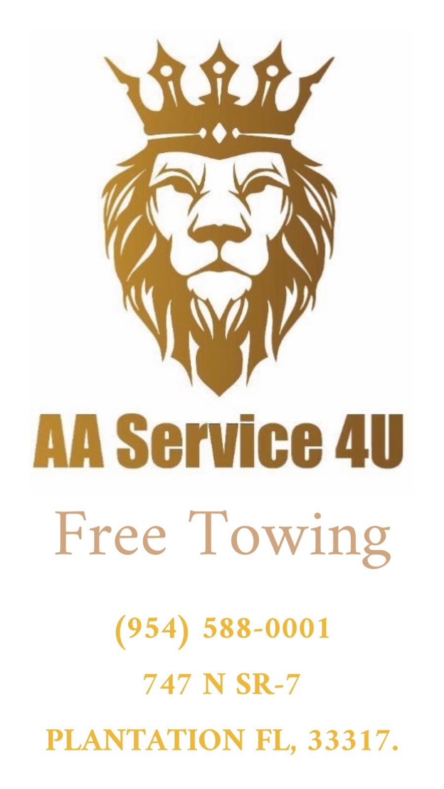 AA Service 4 U | 747 N State Rd 7, Plantation, FL 33317, USA | Phone: (954) 588-0001