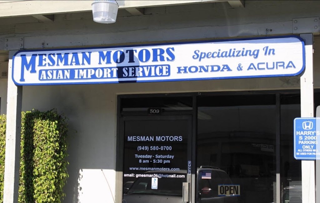 Mesman Motors | 24002 Vía Fabricante #509, Mission Viejo, CA 92691, USA | Phone: (949) 580-0700