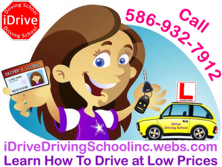 iDrive Driving School | 2171 Jonathan Dr, Sterling Heights, MI 48310, USA | Phone: (586) 932-7912