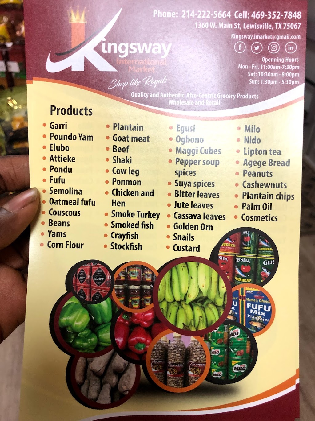 Kingsway International Market | 1360 W Main St, Lewisville, TX 75067, USA | Phone: (214) 222-5664