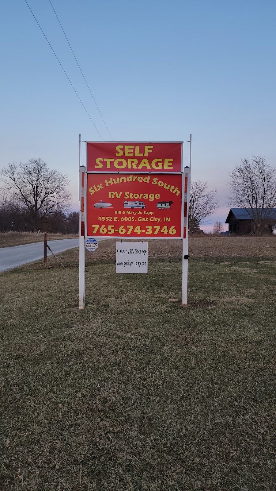 Six Hundred South RV/Self Storage | 4532 E 600 S, Gas City, IN 46933, USA | Phone: (765) 674-3746