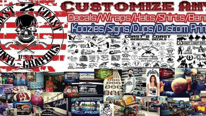 Coast 2 Coast Vinyl Graphics | 109 E Chestnut St, Coweta, OK 74429, USA | Phone: (918) 592-8280