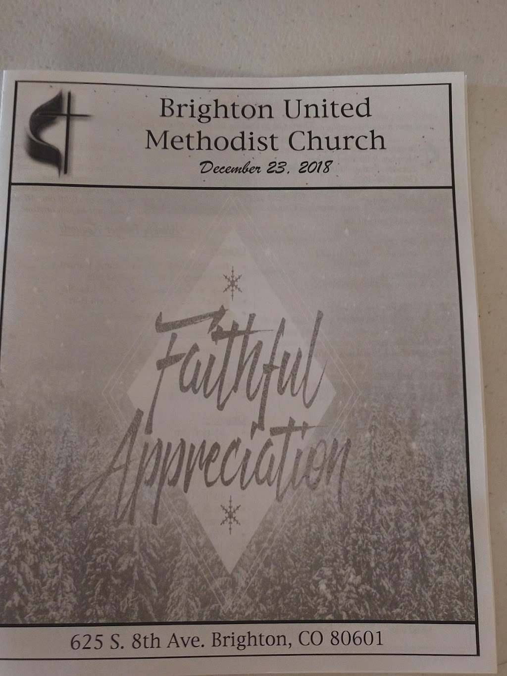 Brighton United Methodist Church | 625 S 8th Ave, Brighton, CO 80601, USA | Phone: (303) 659-2022