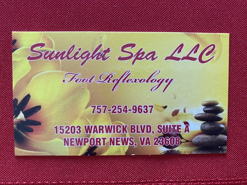 Sunlight Spa | 15203 Warwick Blvd Suite A, Newport News, VA 23608, USA | Phone: (757) 254-9637