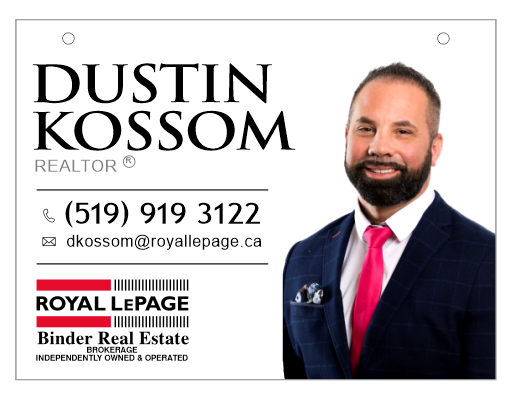 ROYAL LEPAGE LEAMINGTON: DUSTIN KOSSOM | 185 Erie St S #3, Leamington, ON N8H 3B9, Canada | Phone: (519) 919-3122