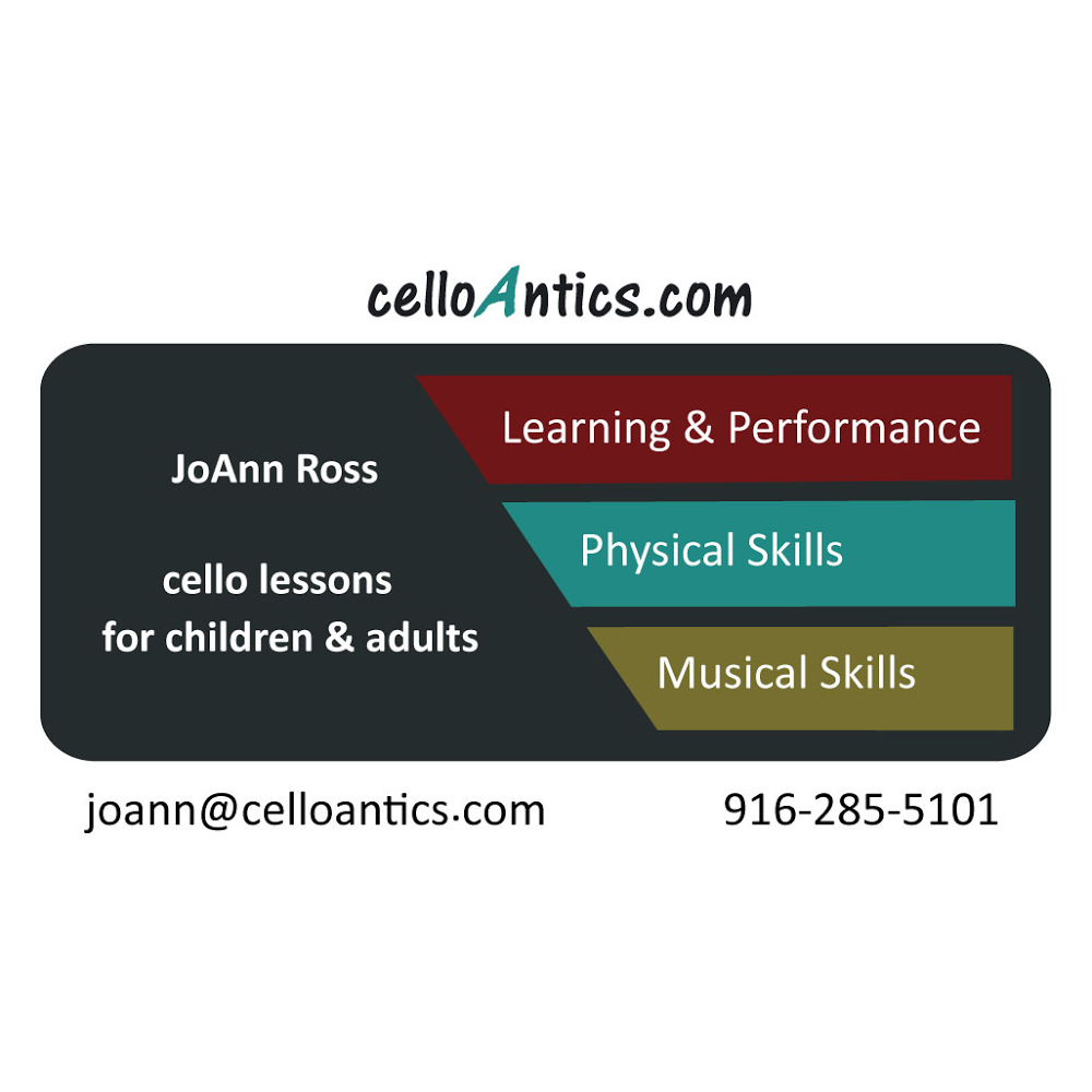 Cello and Singing Lessons | 6439 Grant Ave, Carmichael, CA 95608, USA | Phone: (916) 285-5101