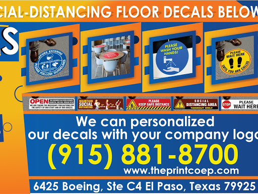 The Print Co. | 6425 Boeing Dr ste c-4, El Paso, TX 79925, USA | Phone: (915) 881-8700