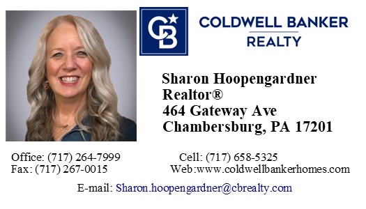 Sharon Hoopengardner - Coldwell Banker Realty | 464 Gateway Ave, Chambersburg, PA 17201, United States | Phone: (717) 658-5325