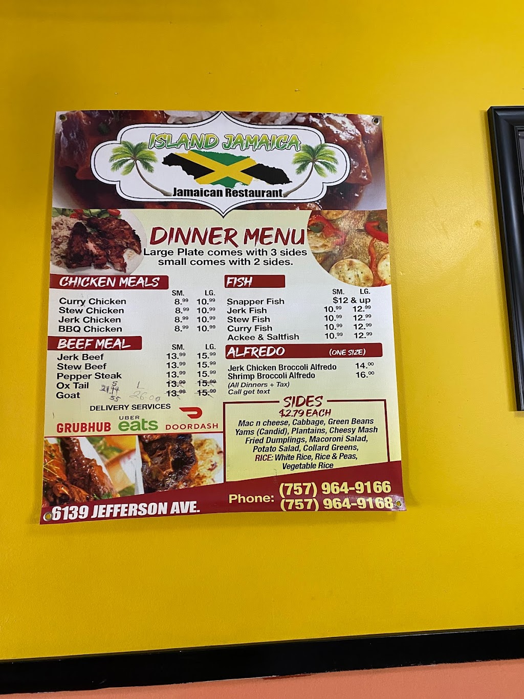 Island Jamaica Carribean Restaurant | 6139 Jefferson Ave, Newport News, VA 23605 | Phone: (757) 964-9168