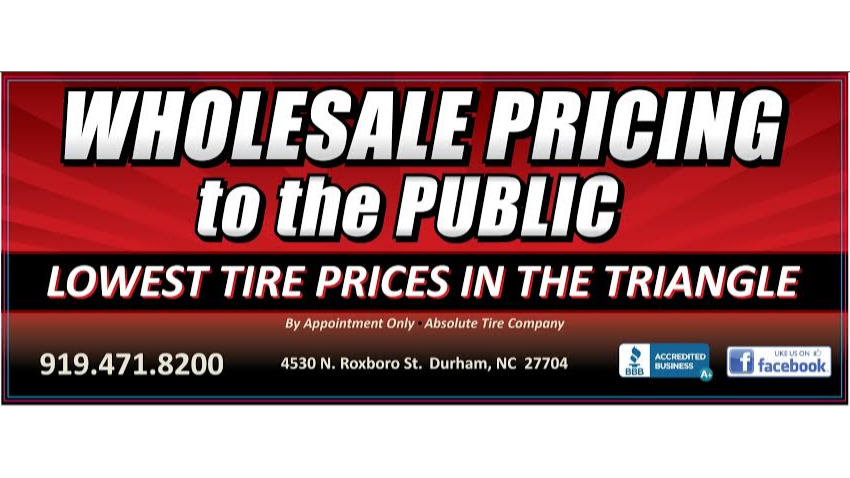 Absolute Tire Company | 4530 N Roxboro St, Durham, NC 27704, USA | Phone: (919) 471-8200