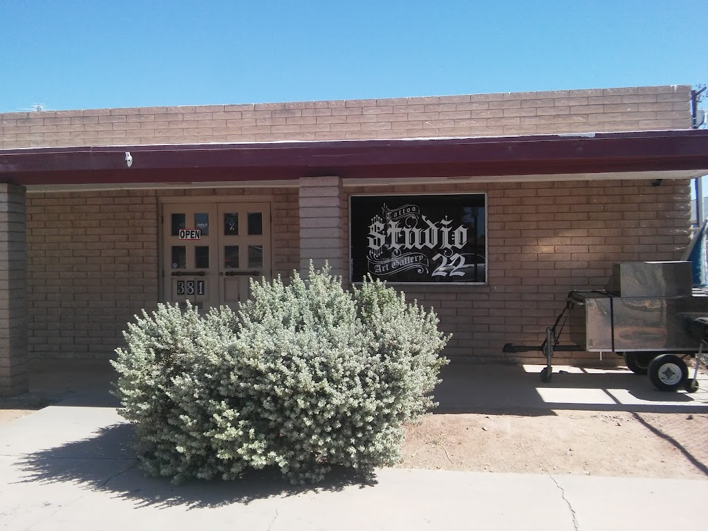 Studio 22 Tattoo And Piercing | 161 W Central Ave, Coolidge, AZ 85128, USA | Phone: (559) 908-0212