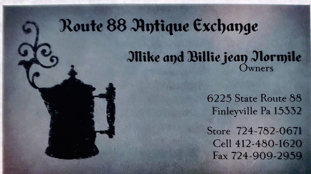 Route 88 Antique Exchange | 6225 PA-88, Finleyville, PA 15332, USA | Phone: (724) 782-0671