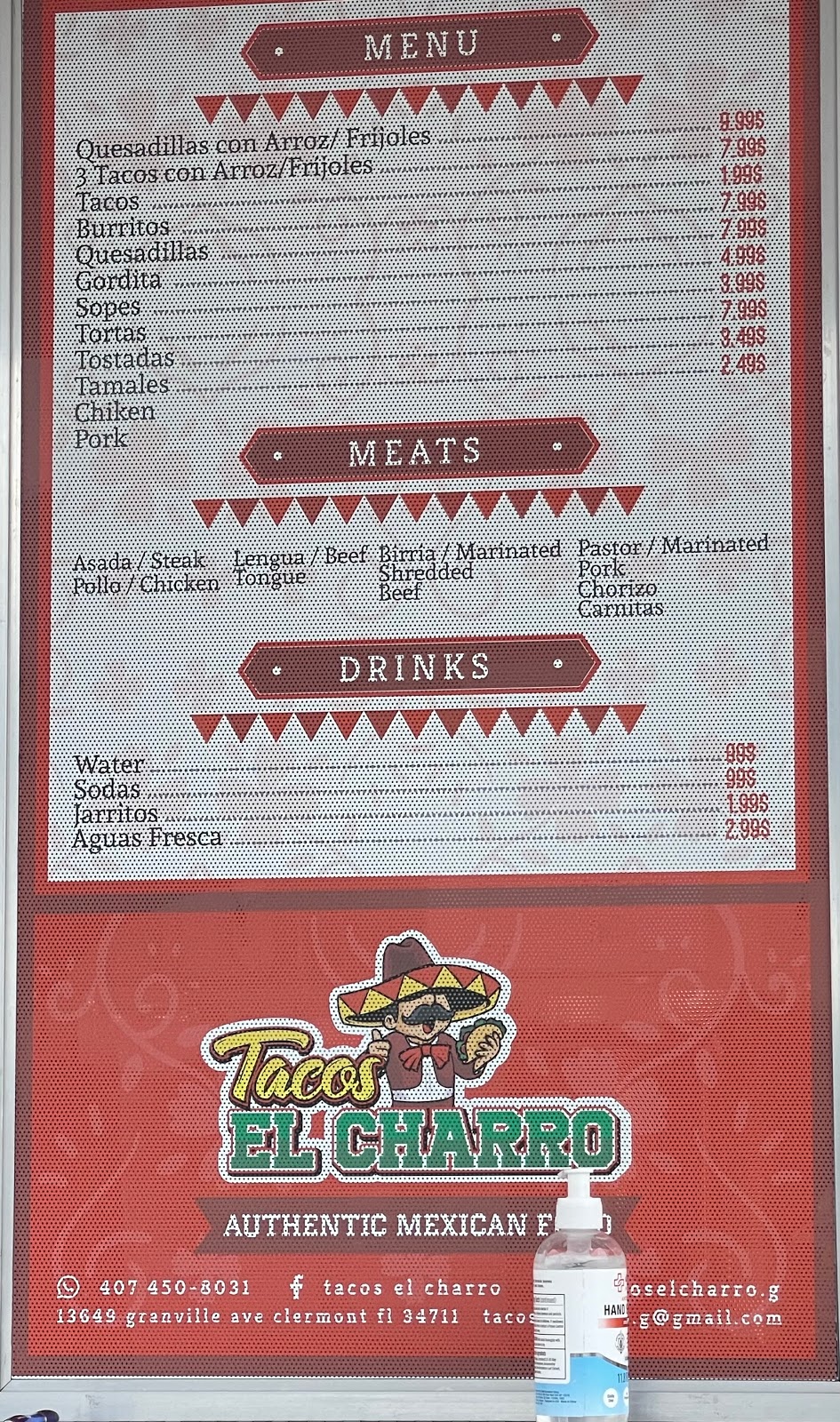 Tacos El Charro | 13649 Granville Ave, Clermont, FL 34711, USA | Phone: (407) 450-8031
