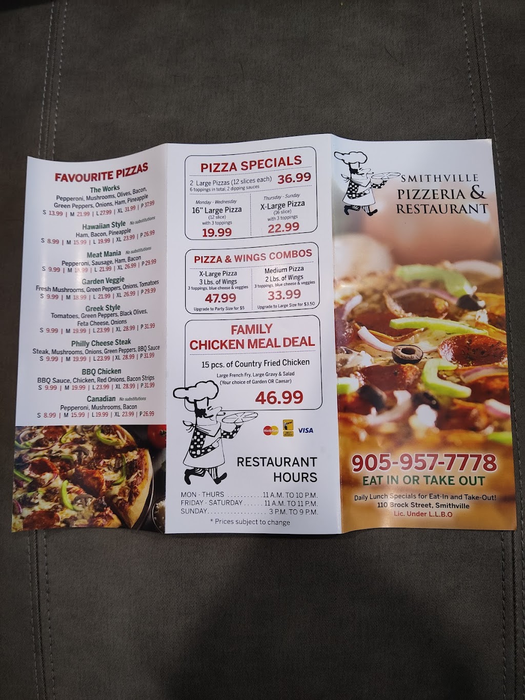 Smithville Pizzeria | 110 Brock St, Smithville, ON L0R 2A0, Canada | Phone: (905) 957-7778