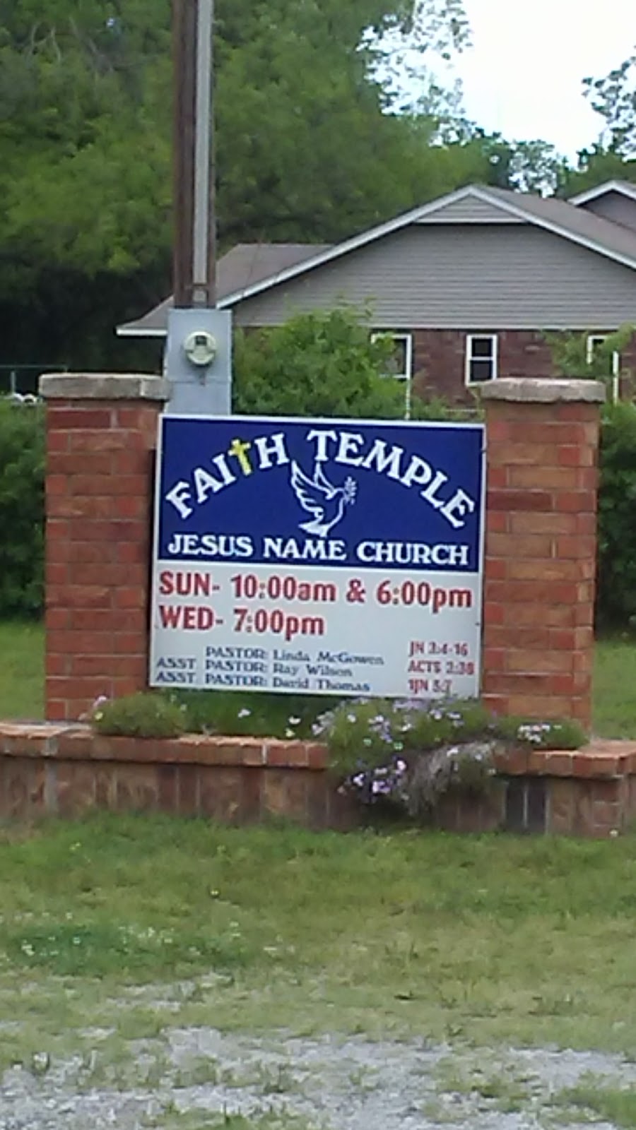 Faith Temple Jesus Name Church | 16040 S 4160 Rd, Claremore, OK 74017, USA | Phone: (918) 343-9219