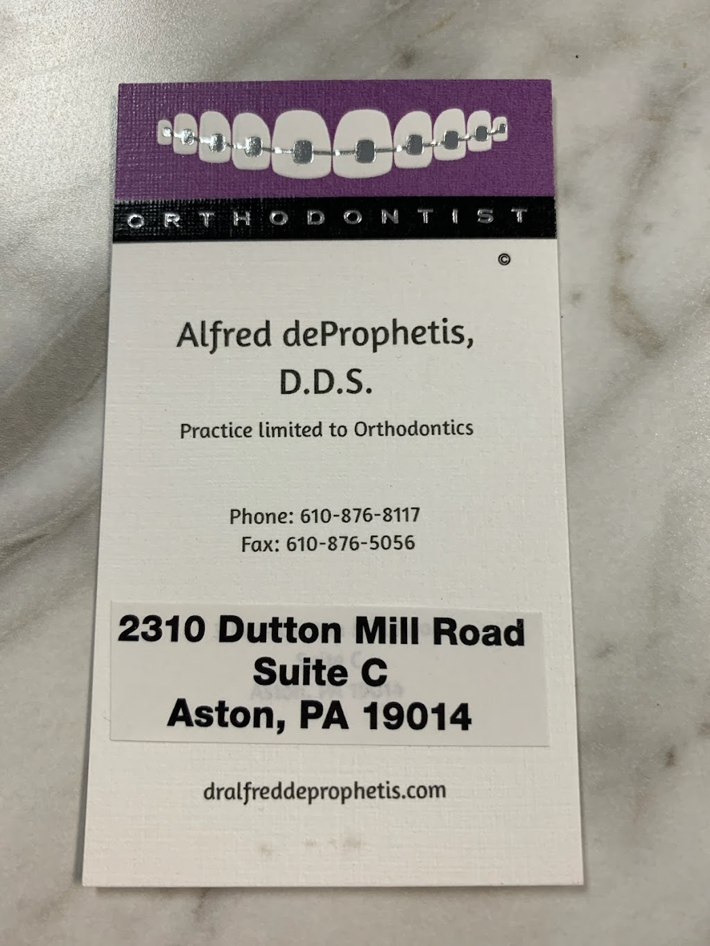DeProphetis Alfred DDS | 2310 Dutton Mill Rd Suite C, Aston, PA 19014, USA | Phone: (610) 876-8117