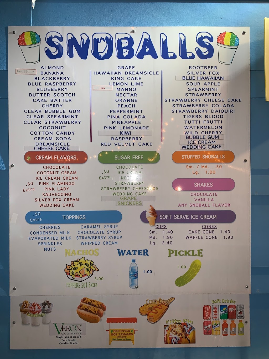 Sauves Snoballs & Sweets | 2215 Hickory Ave, Harahan, LA 70123, USA | Phone: (504) 305-5564