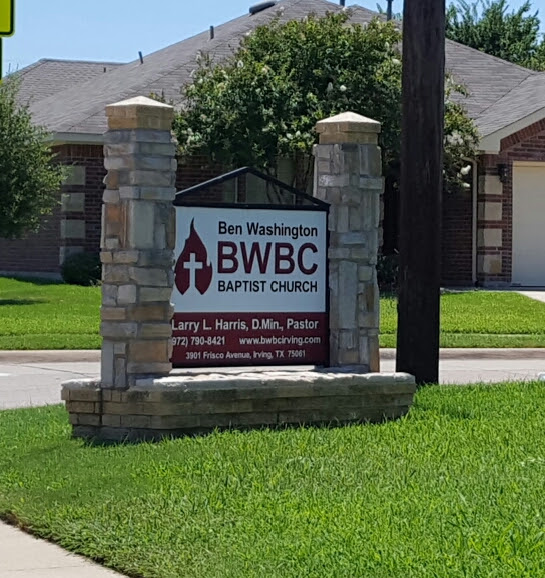 Ben Washington Baptist Church | 3901 Frisco Ave, Irving, TX 75061, USA | Phone: (972) 790-8421