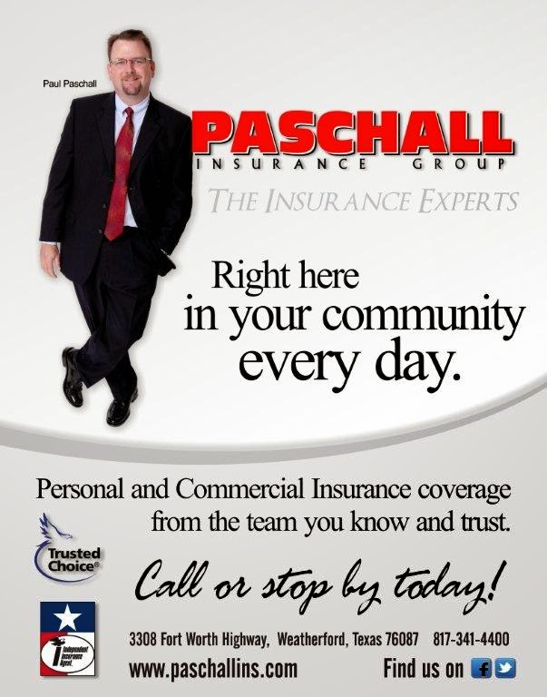 Paschall Insurance Group LLC | 930 Hilltop Dr, Weatherford, TX 76086, USA | Phone: (817) 341-4400