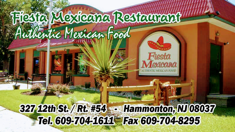 Fiesta Mexicana | 327 12th St, Hammonton, NJ 08037, USA | Phone: (609) 704-1611