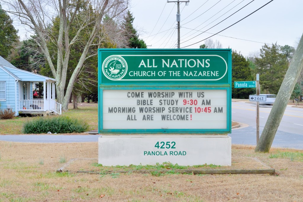 All Nations Church-Nazarene | 4252 Panola Rd, North Chesterfield, VA 23234, USA | Phone: (804) 275-9303