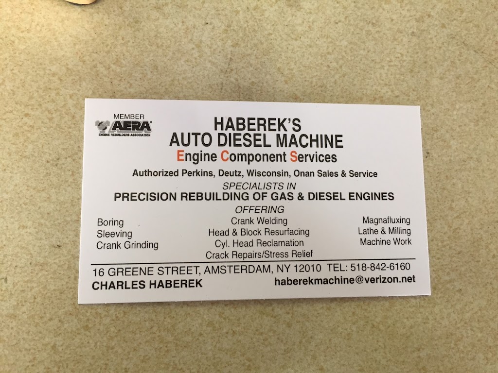 Habereks Auto-Diesel Machine | 16 Greene St, Amsterdam, NY 12010, USA | Phone: (518) 842-6160