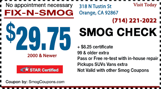 Fix N Smog | 318 N Tustin St, Orange, CA 92867 | Phone: (714) 221-2022