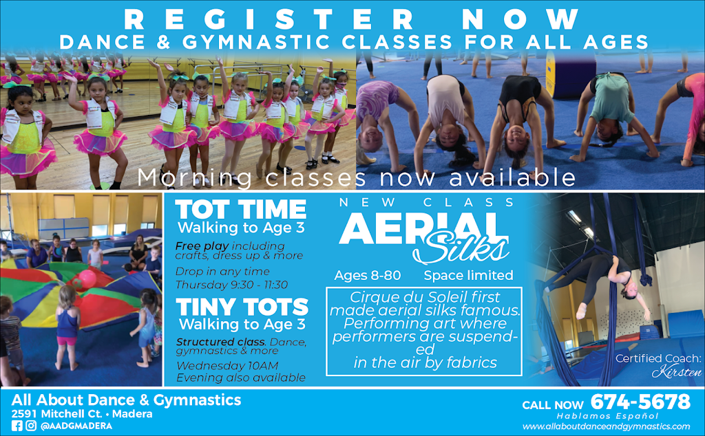 All About Dance & Gymnastics | 2591 Mitchell Ct, Madera, CA 93637, USA | Phone: (559) 673-8277