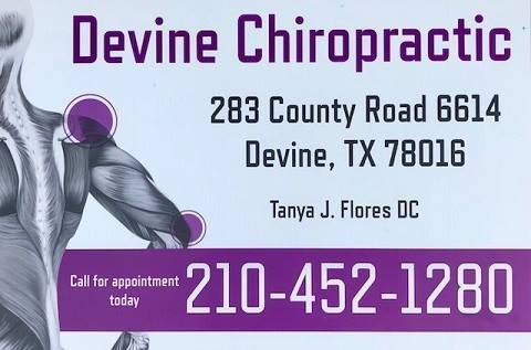 Devine Chiropractic | 283 Co Rd 6614, Devine, TX 78016, USA | Phone: (210) 452-1280