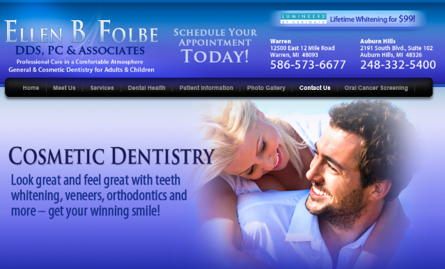 Ellen B. Folbe DDS & Associates | 12500 East, Twelve Mile Rd, Warren, MI 48093 | Phone: (586) 573-6677