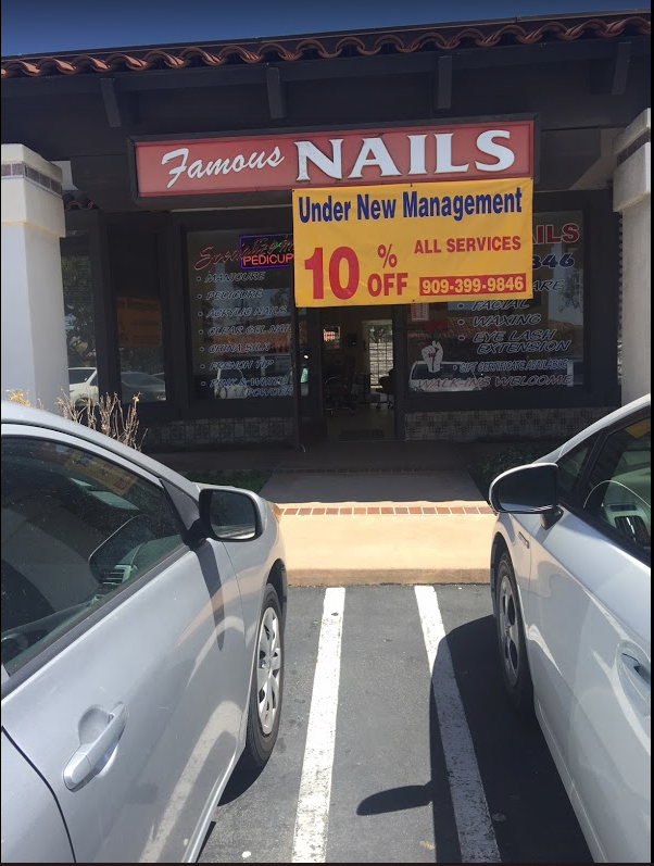 Famous Nails | 9513 Central Ave # D, Montclair, CA 91763, USA | Phone: (909) 399-9846