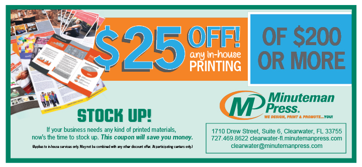 Minuteman Press Clearwater | 2475 E Bay Dr a, Largo, FL 33771, USA | Phone: (727) 469-8622