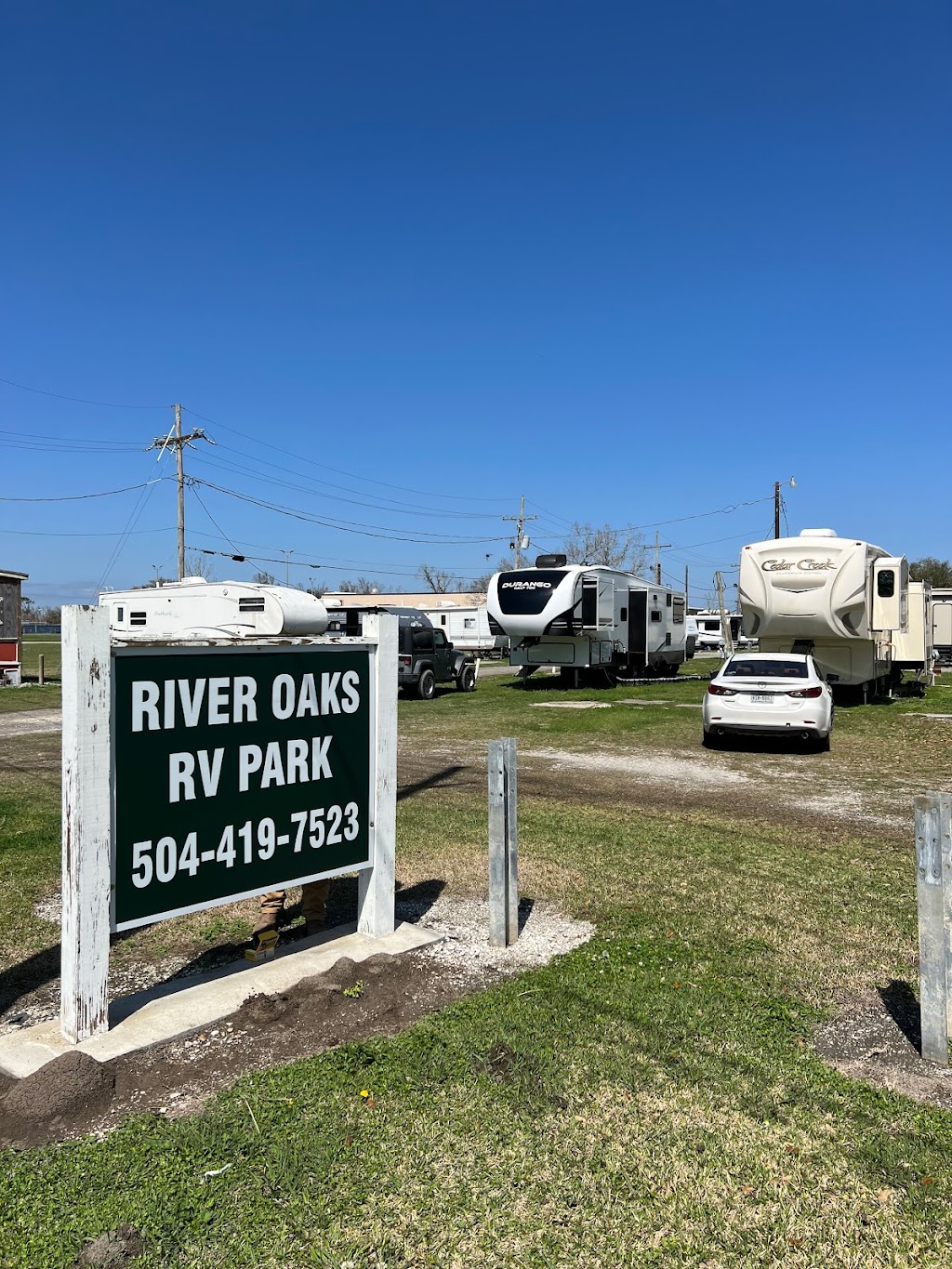 River Oaks RV Park | 26287 LA-23, Port Sulphur, LA 70083, USA | Phone: (504) 419-7523